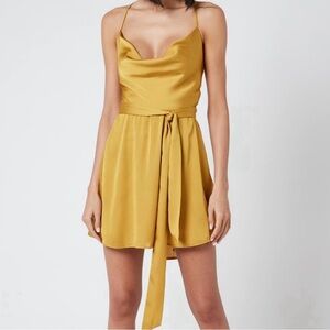 Free People Eternal Gold Mini Dress
